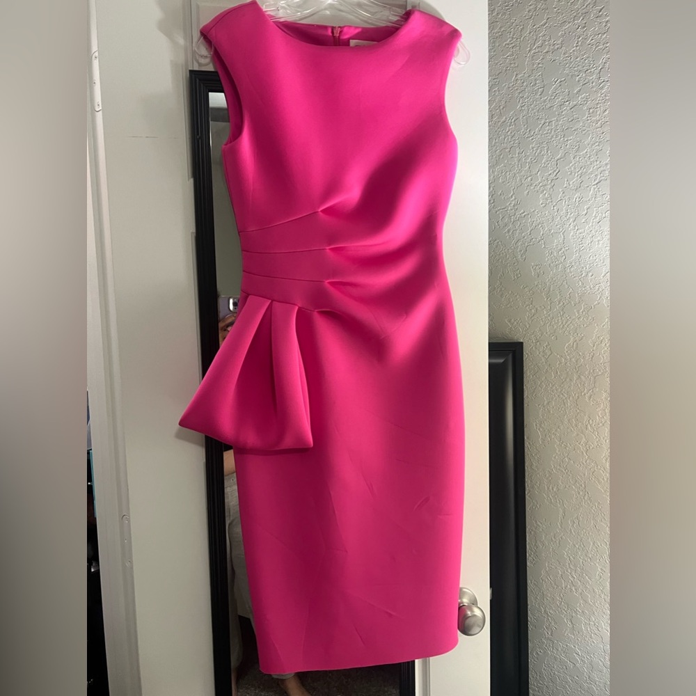Eliza J Scuba Crepe Cocktail Dress worn for an hour size small